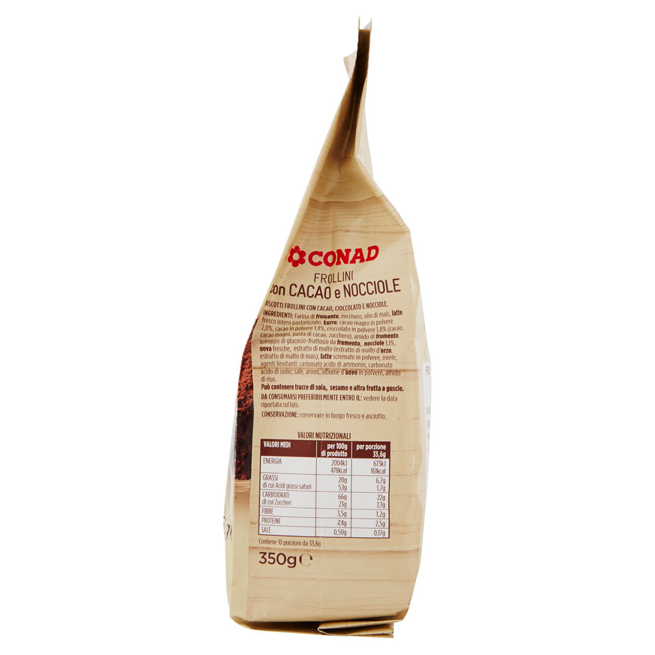 Frollini con Cacao e Nocciole 350 g Conad online