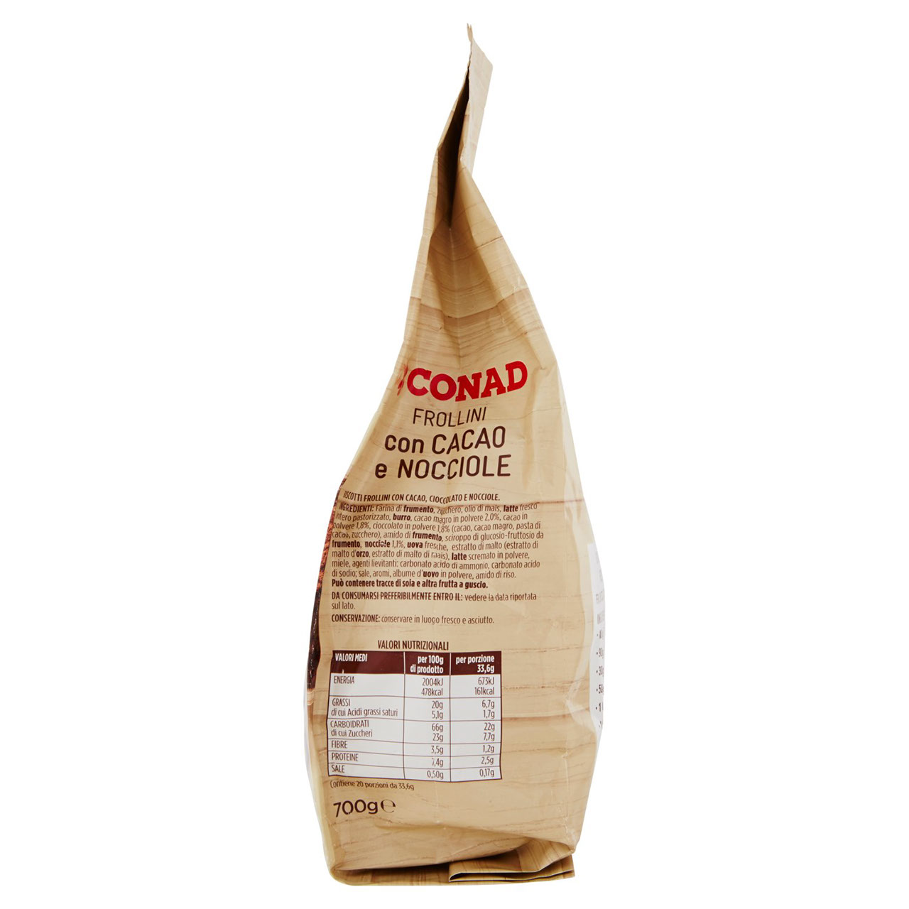 Frollini con Cacao e Nocciole 700 g Conad online