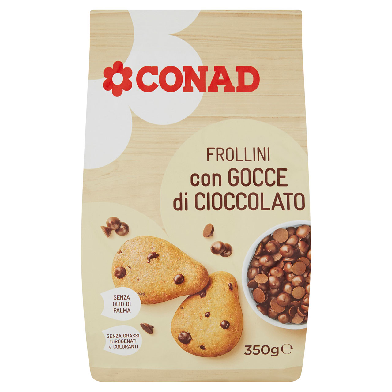 Frollini con Gocce di Cioccolato 350g Conad online