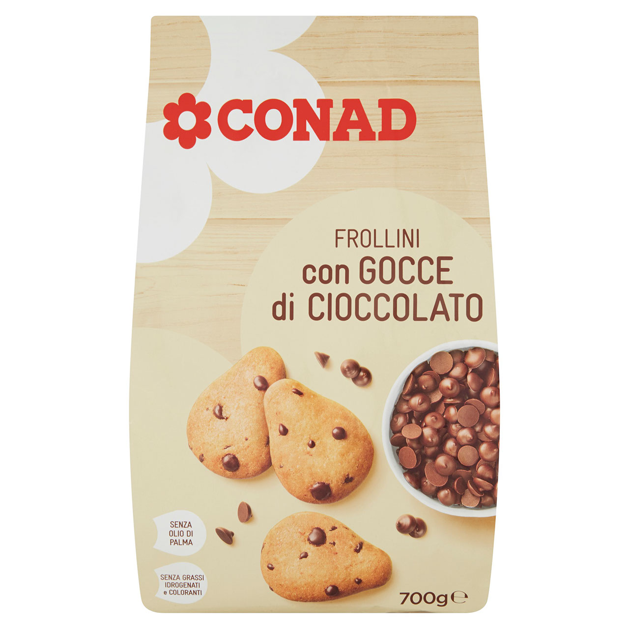 Frollini con Gocce di Cioccolato 700g Conad online