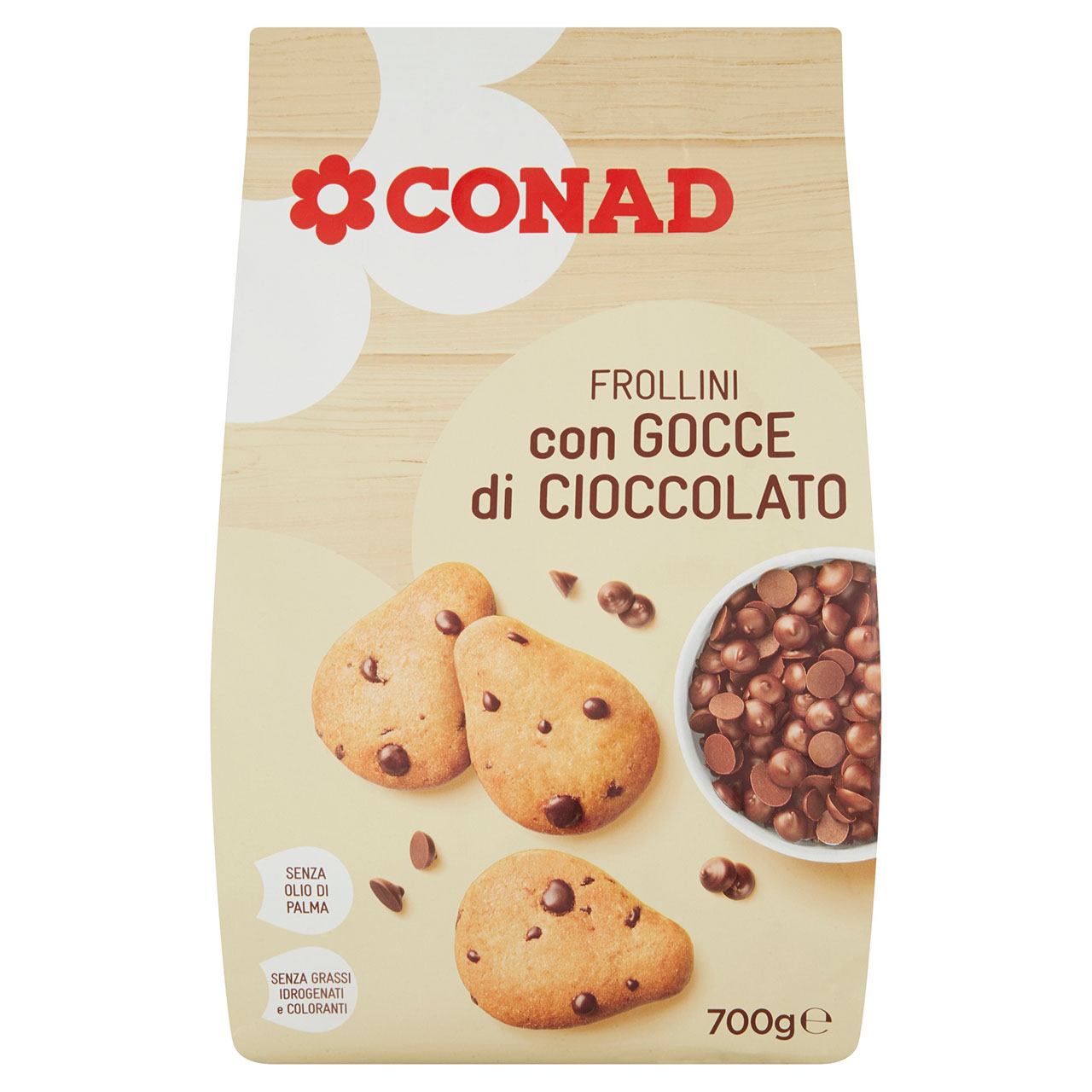 Frollini con Gocce di Cioccolato 700g Conad online