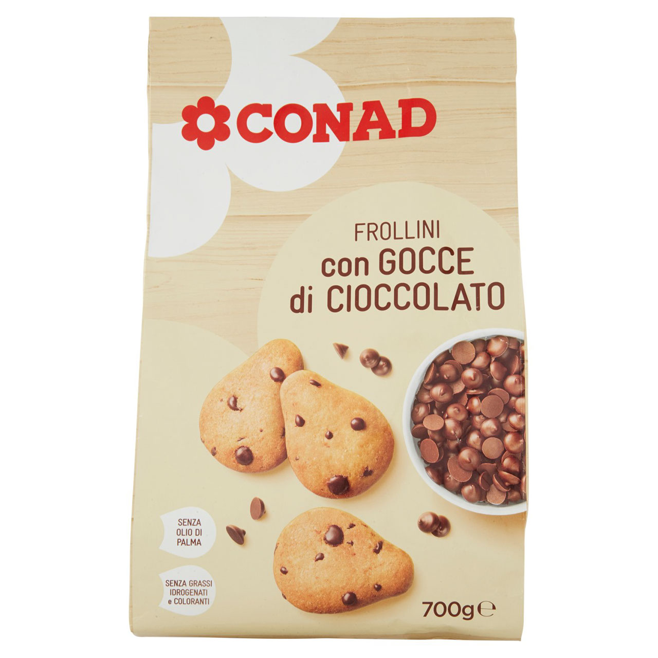 Frollini con Gocce di Cioccolato 700g Conad online