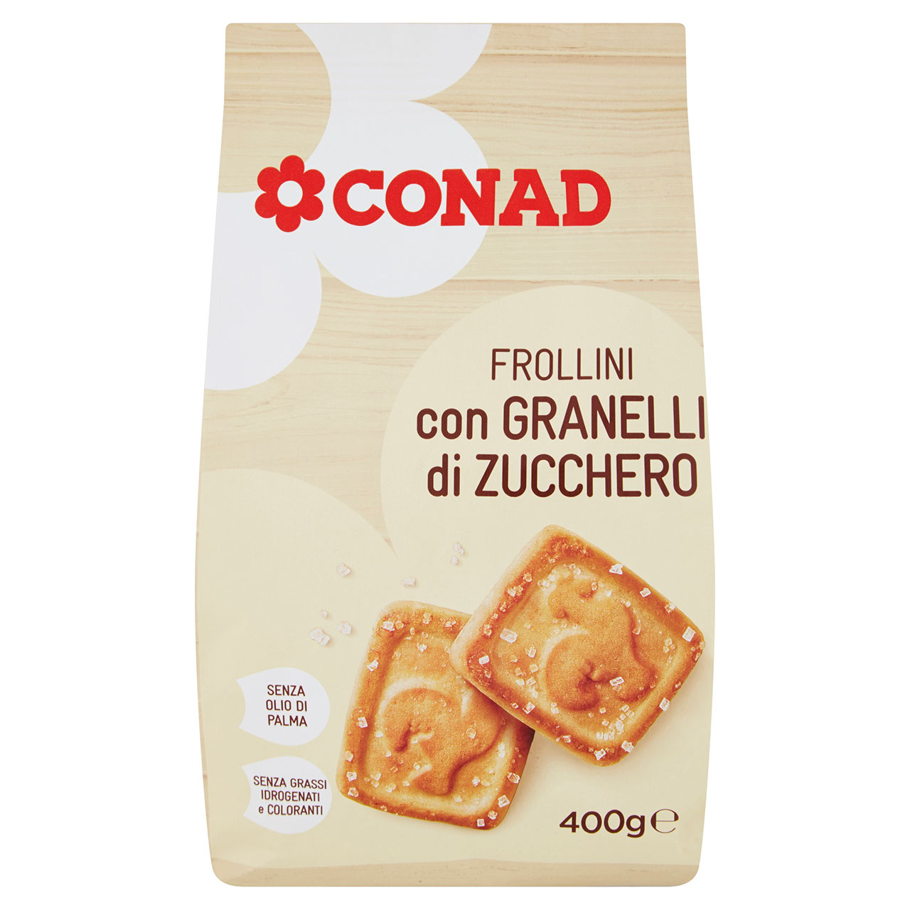 Frollini con Granelli di Zucchero g 400 Conad