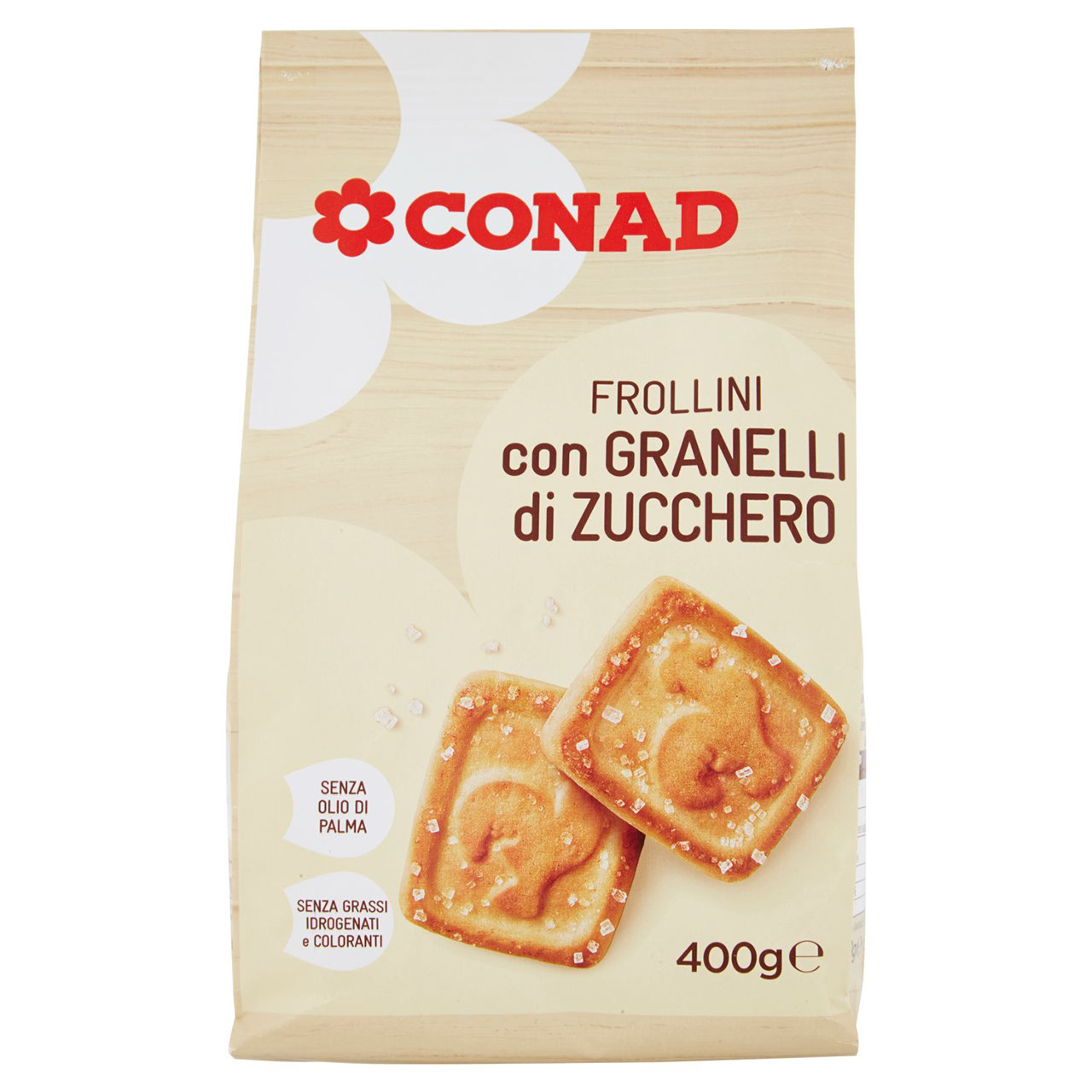 Frollini con Granelli di Zucchero g 400 Conad