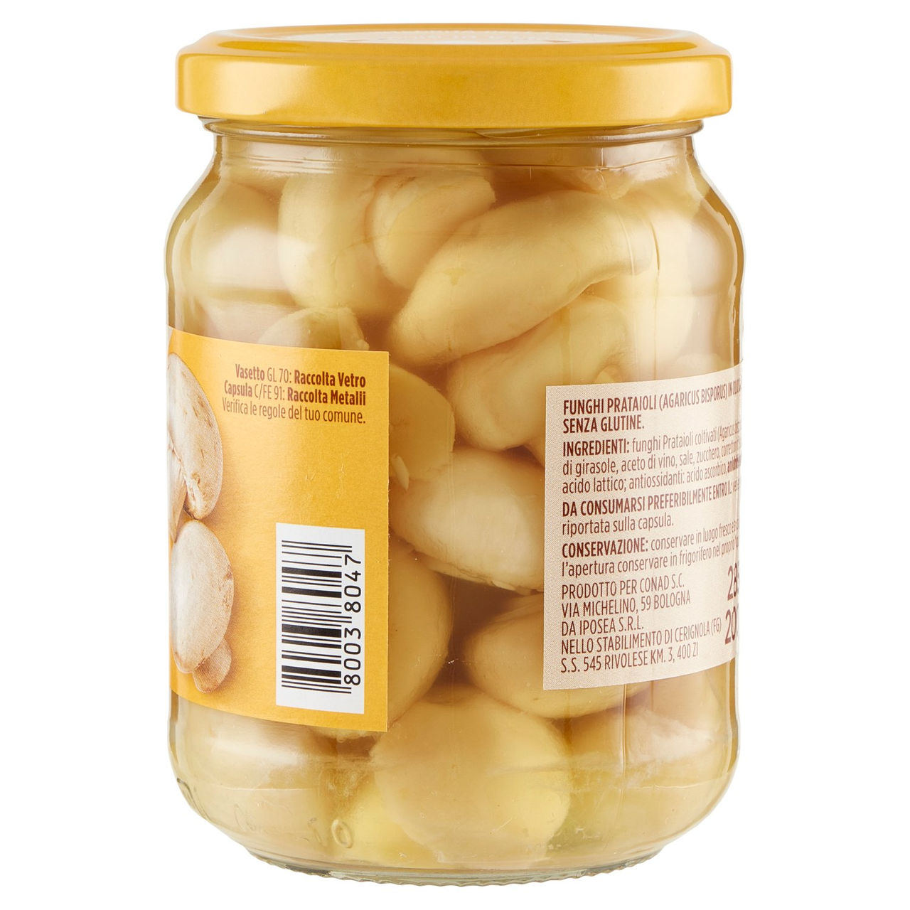 Funghi Champignons Sottolio 285 g Conad online