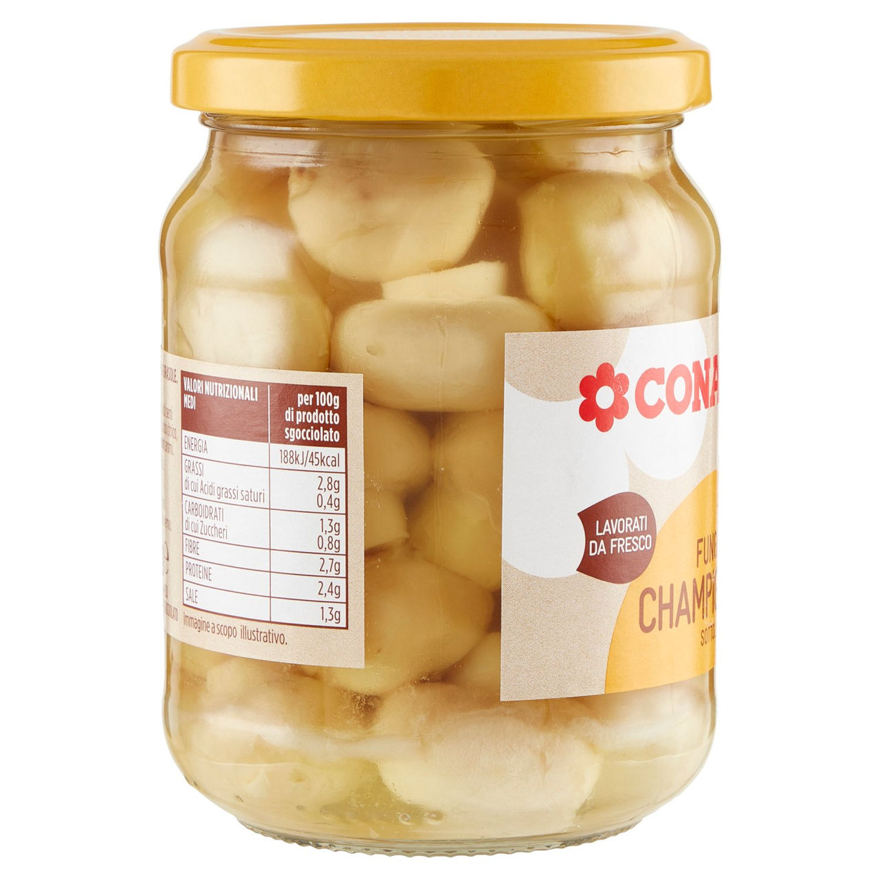 Funghi Champignons Sottolio 285 g Conad online