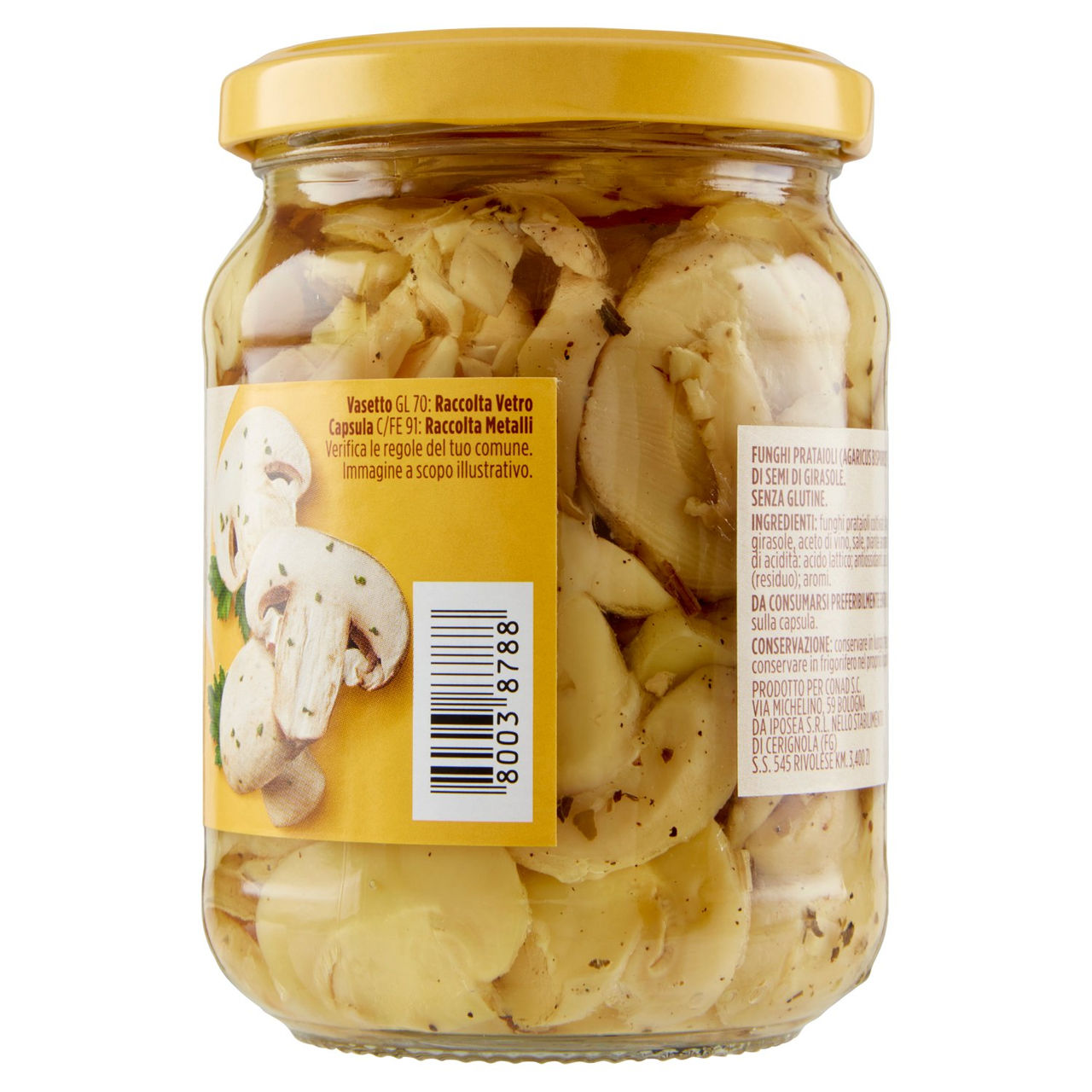 Funghi Champignons Trifolati Sottolio 285 g