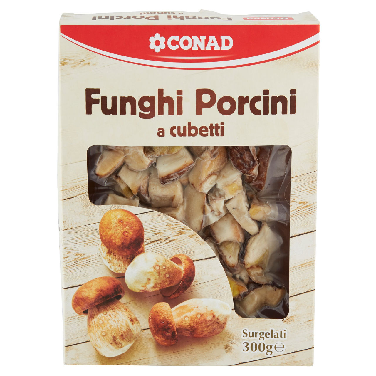 CONAD Funghi Porcini a cubetti Surgelati 300 g