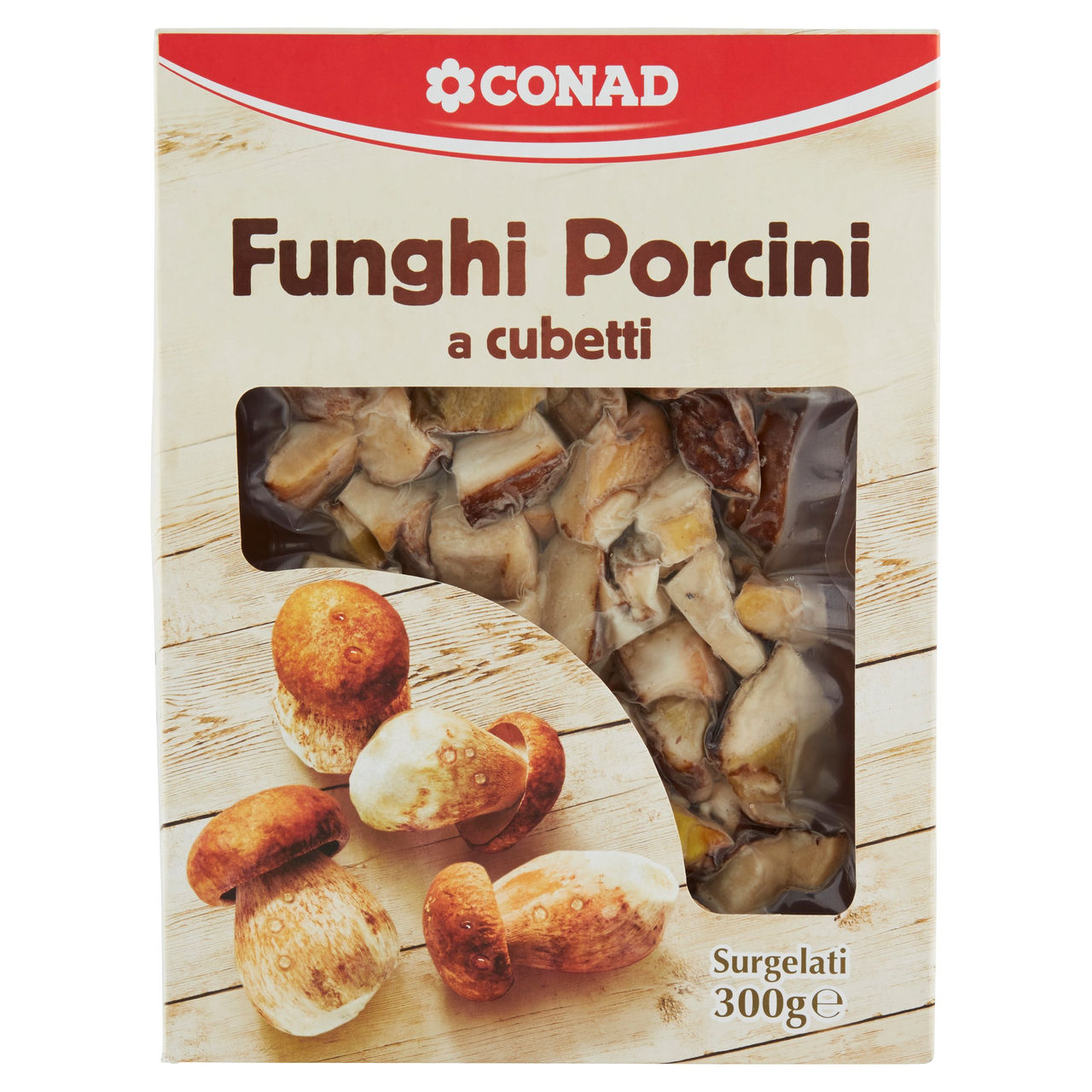 CONAD Funghi Porcini a cubetti Surgelati 300 g