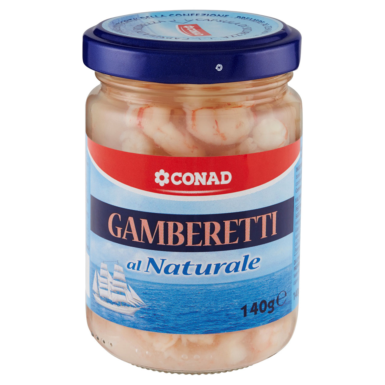 Gamberetti al Naturale 140 g Conad