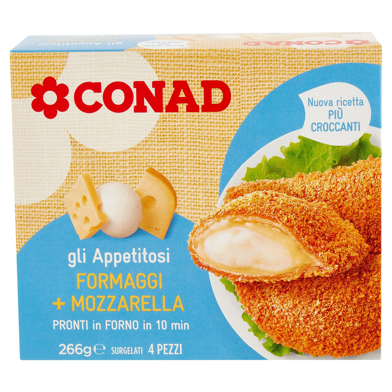 Crèpes ai Formaggi Surgelate 4 pz Conad online