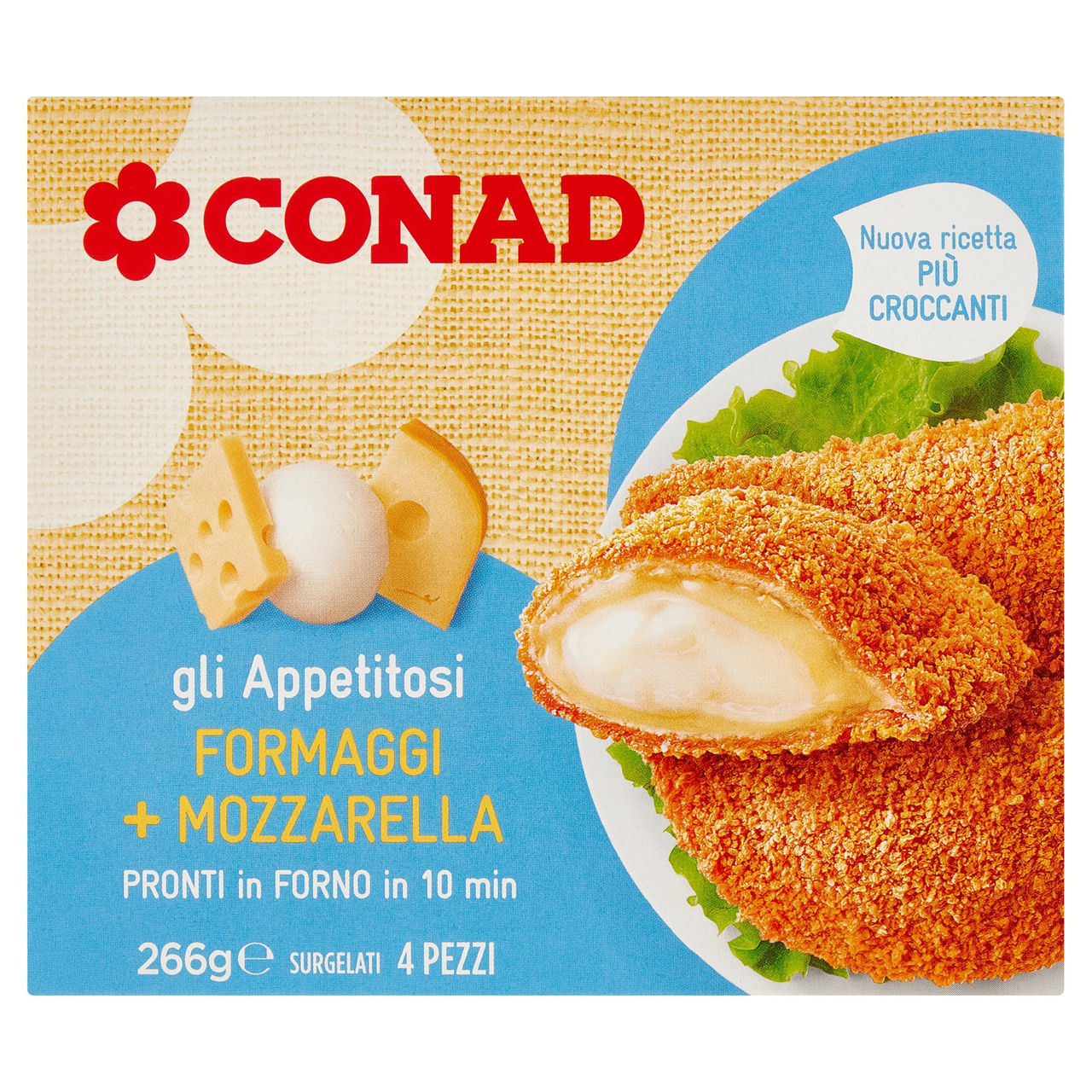 Crèpes ai Formaggi Surgelate 4 pz Conad online