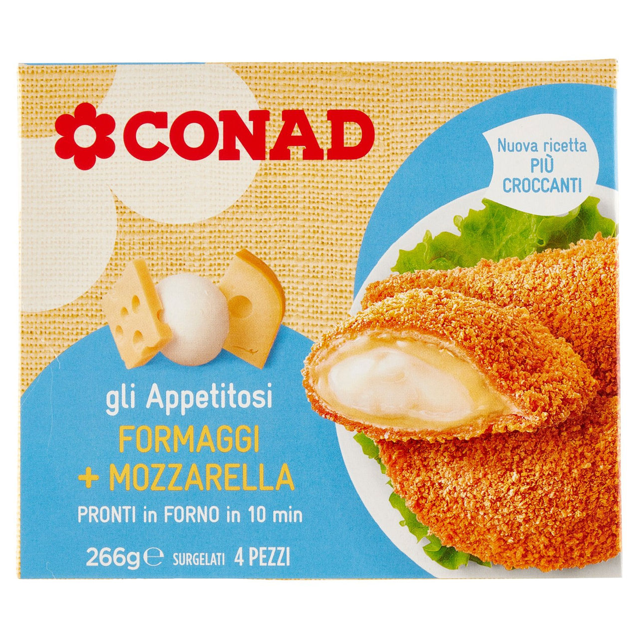 Crèpes ai Formaggi Surgelate 4 pz Conad online