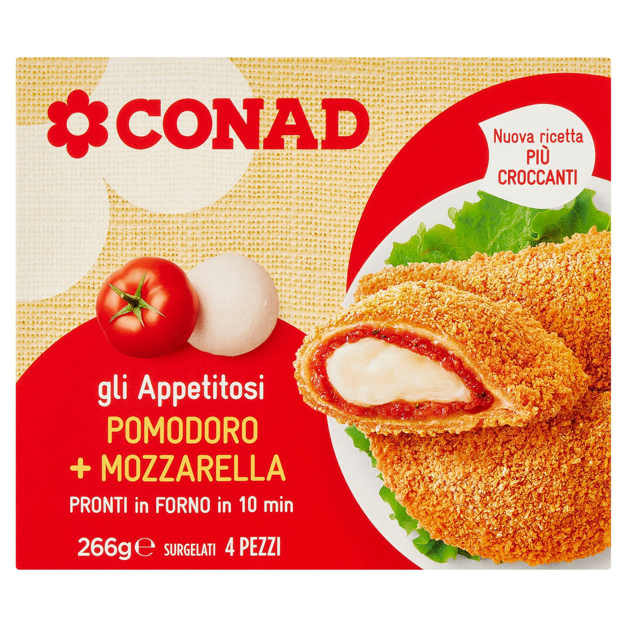 Crespelle Pomodoro Mozzarella Surgelate Conad