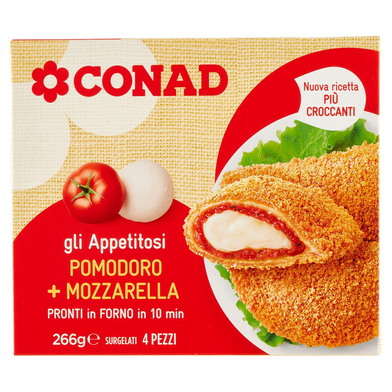 Crespelle Pomodoro Mozzarella Surgelate Conad