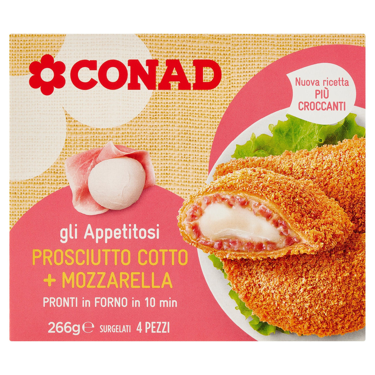 Crespelle Prosciutto Cotto   Mozzarella Conad