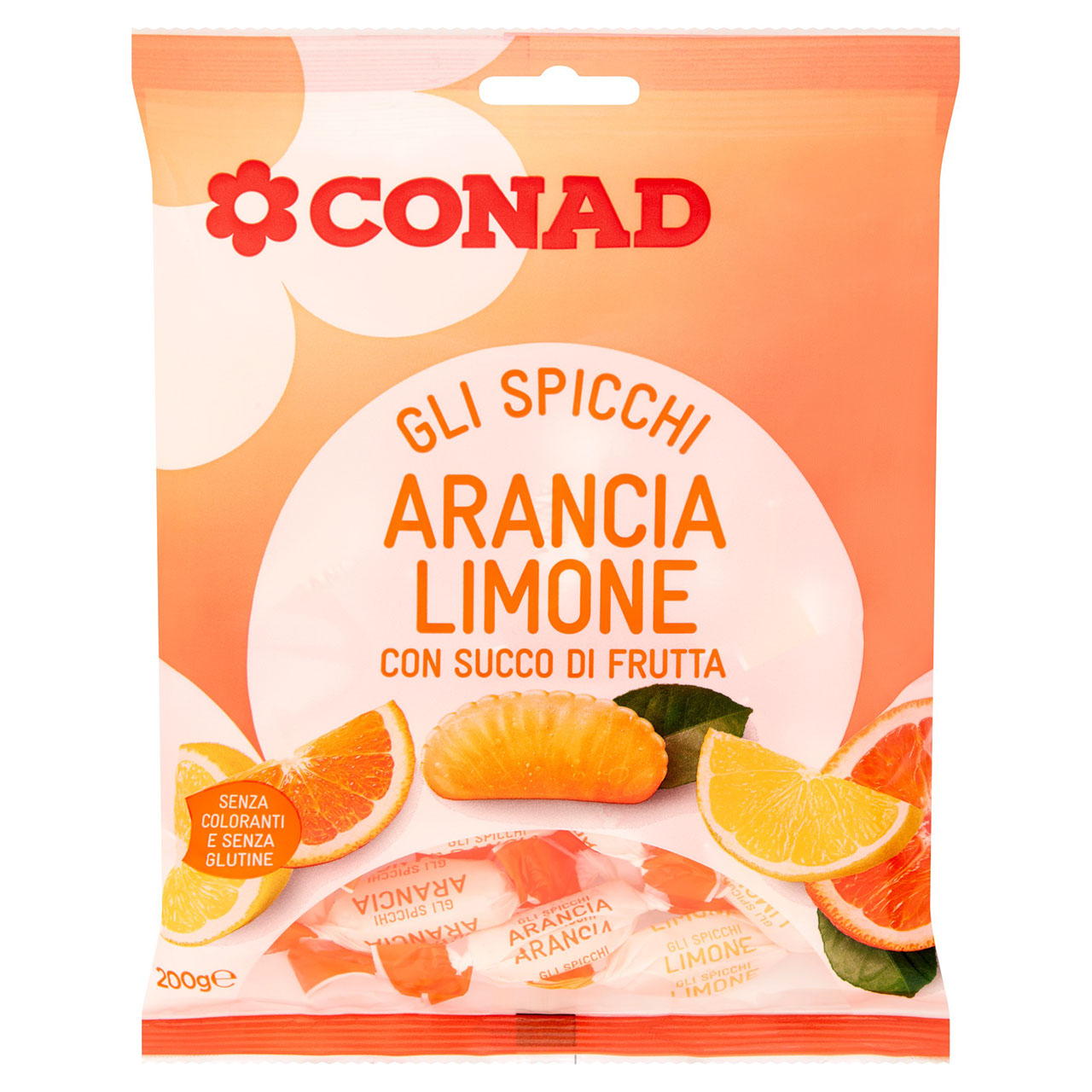 Gli Spicchi Arancia Limone 200 g Conad