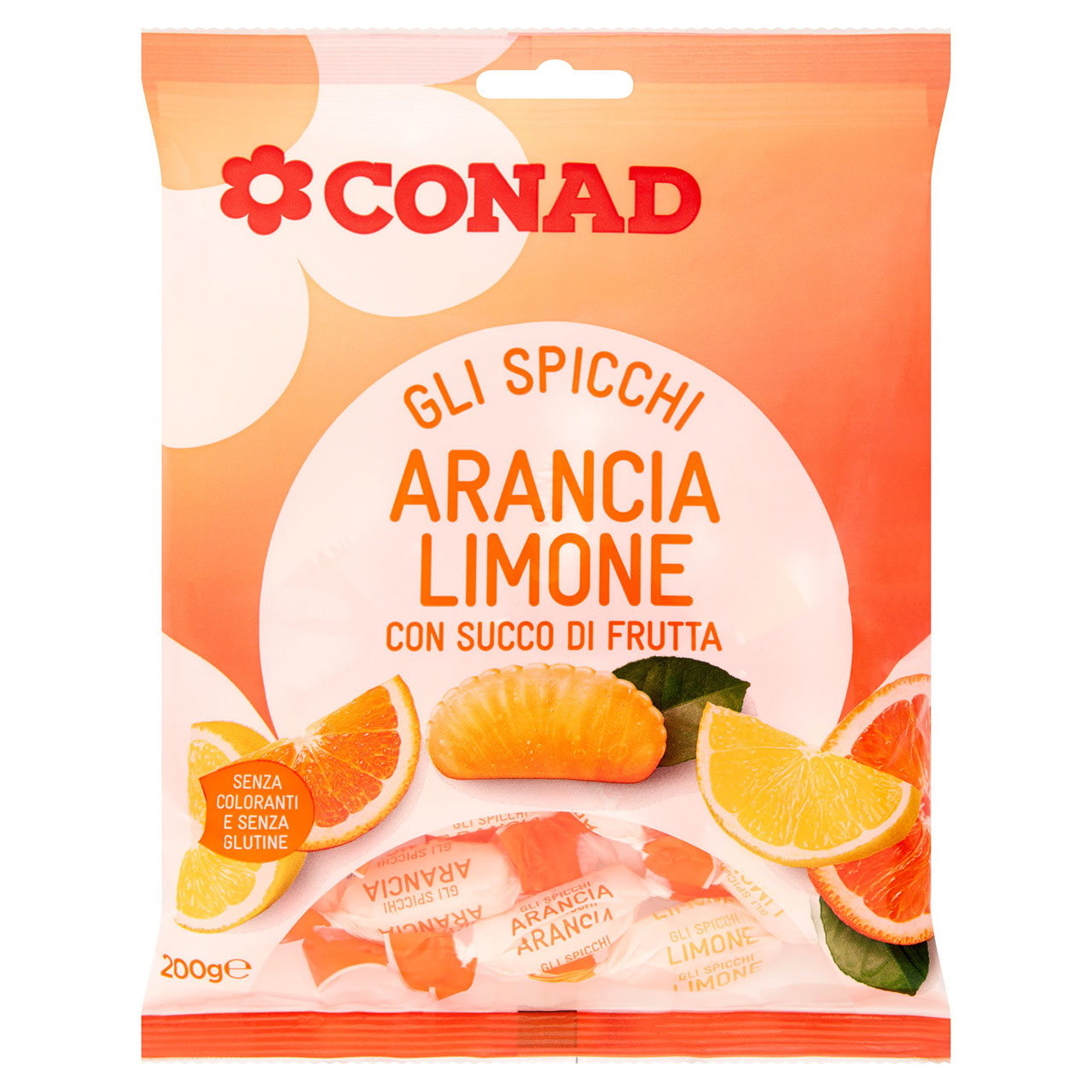 Gli Spicchi Arancia Limone 200 g Conad