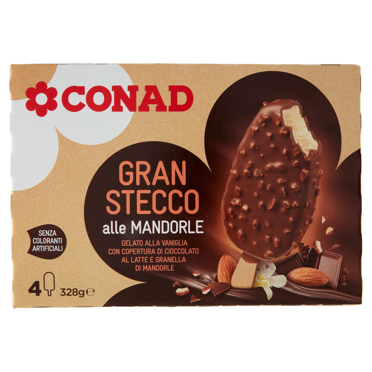 Gran Stecco alle Mandorle 4 pezzi 328 g Conad