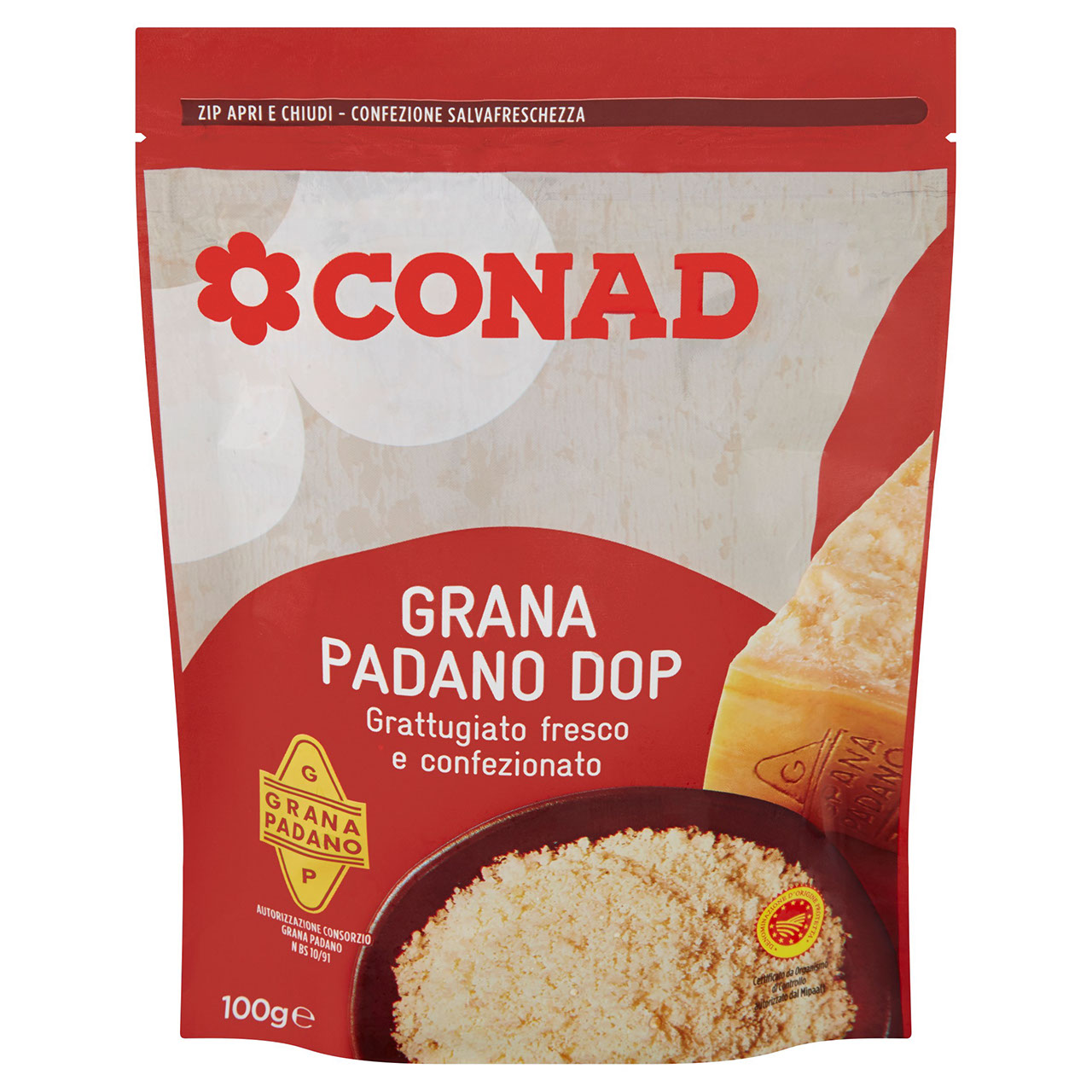 Grana Padano DOP Grattugiato 100 g Conad