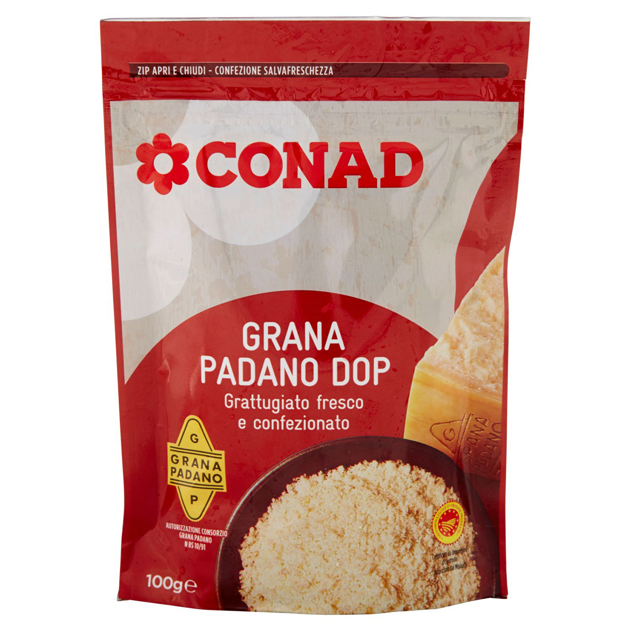 Grana Padano DOP Grattugiato 100 g Conad