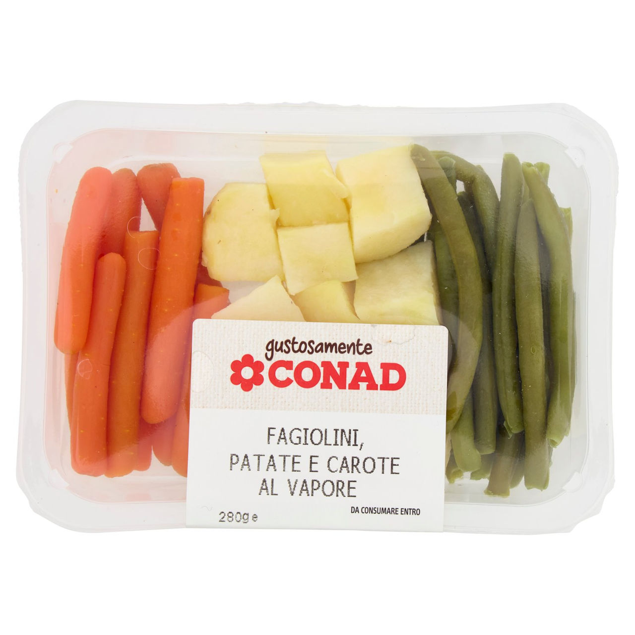 Fagiolini, Patate e Carote al Vapore Conad