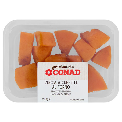 CONAD Gustosamente Zucca a Cubetti al Forno 250 g