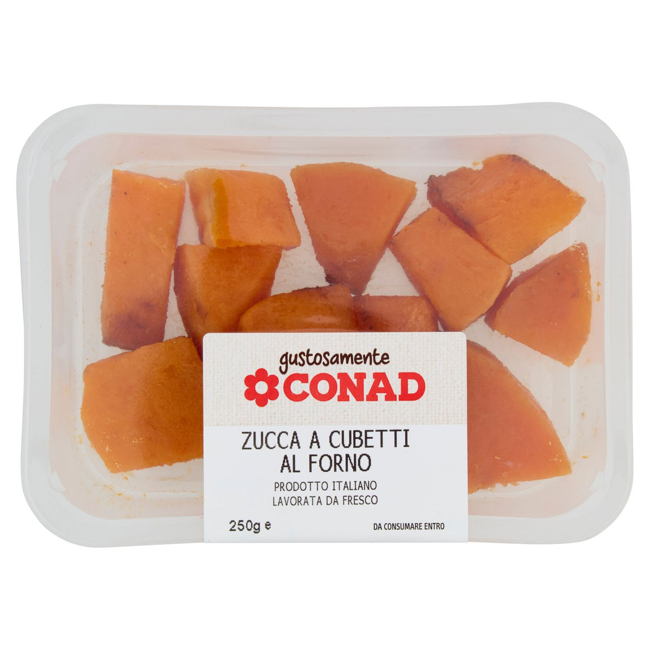 CONAD Gustosamente Zucca a Cubetti al Forno 250 g