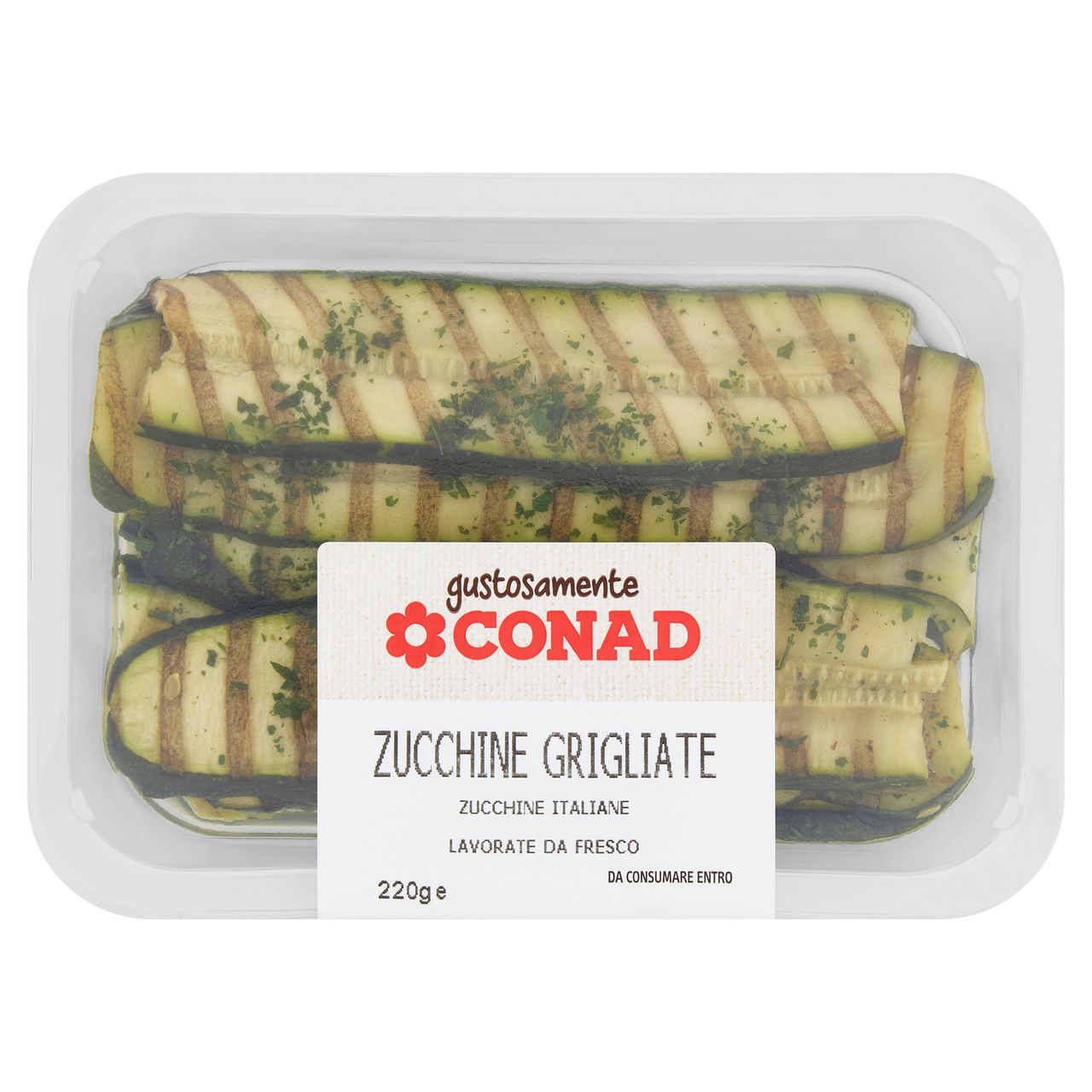 Zucchine Grigliate 220 g Gustosamente Conad
