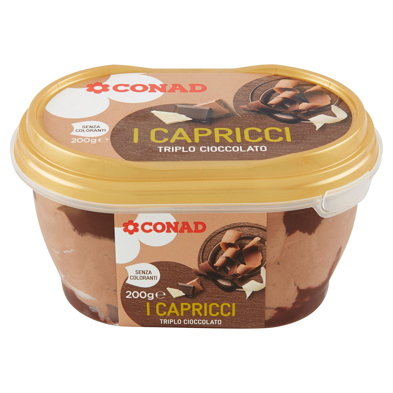 Gelato Triplo Cioccolato 200 g Conad online