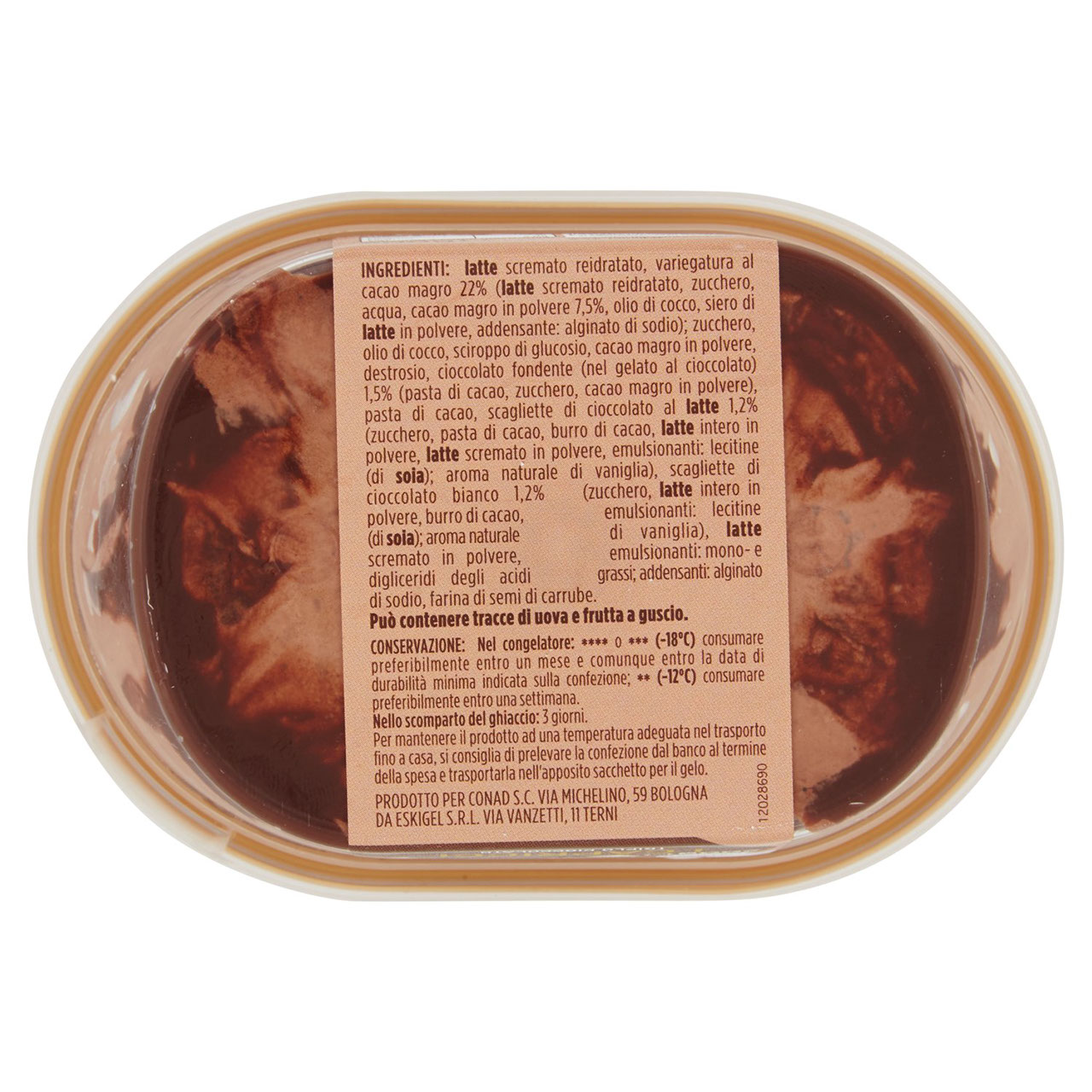 Gelato Triplo Cioccolato 200 g Conad online