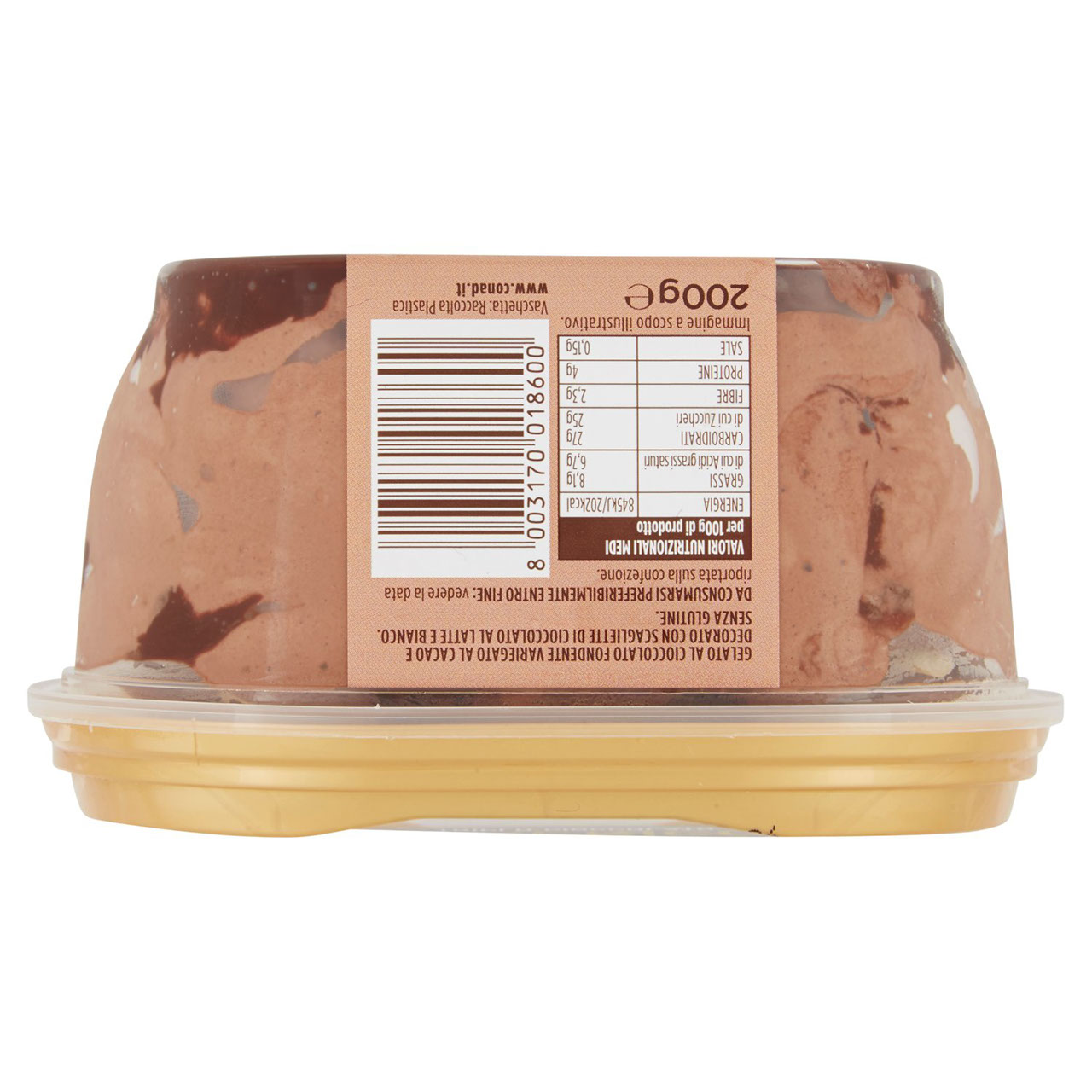 Gelato Triplo Cioccolato 200 g Conad online