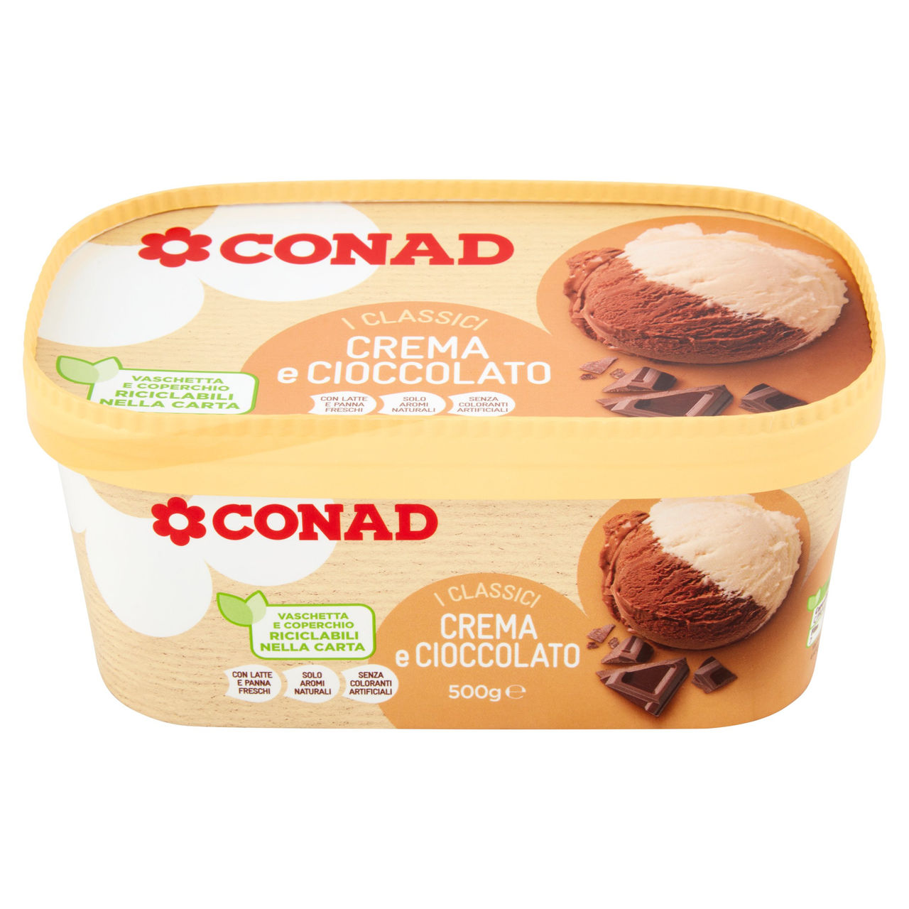 Gelato Crema e Cioccolato 500g Conad online