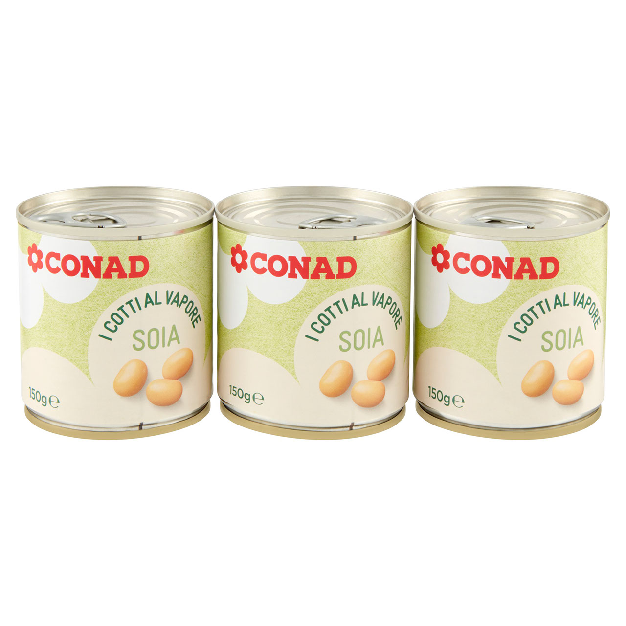 I Cotti al Vapore Soia 3 x 150 g Conad