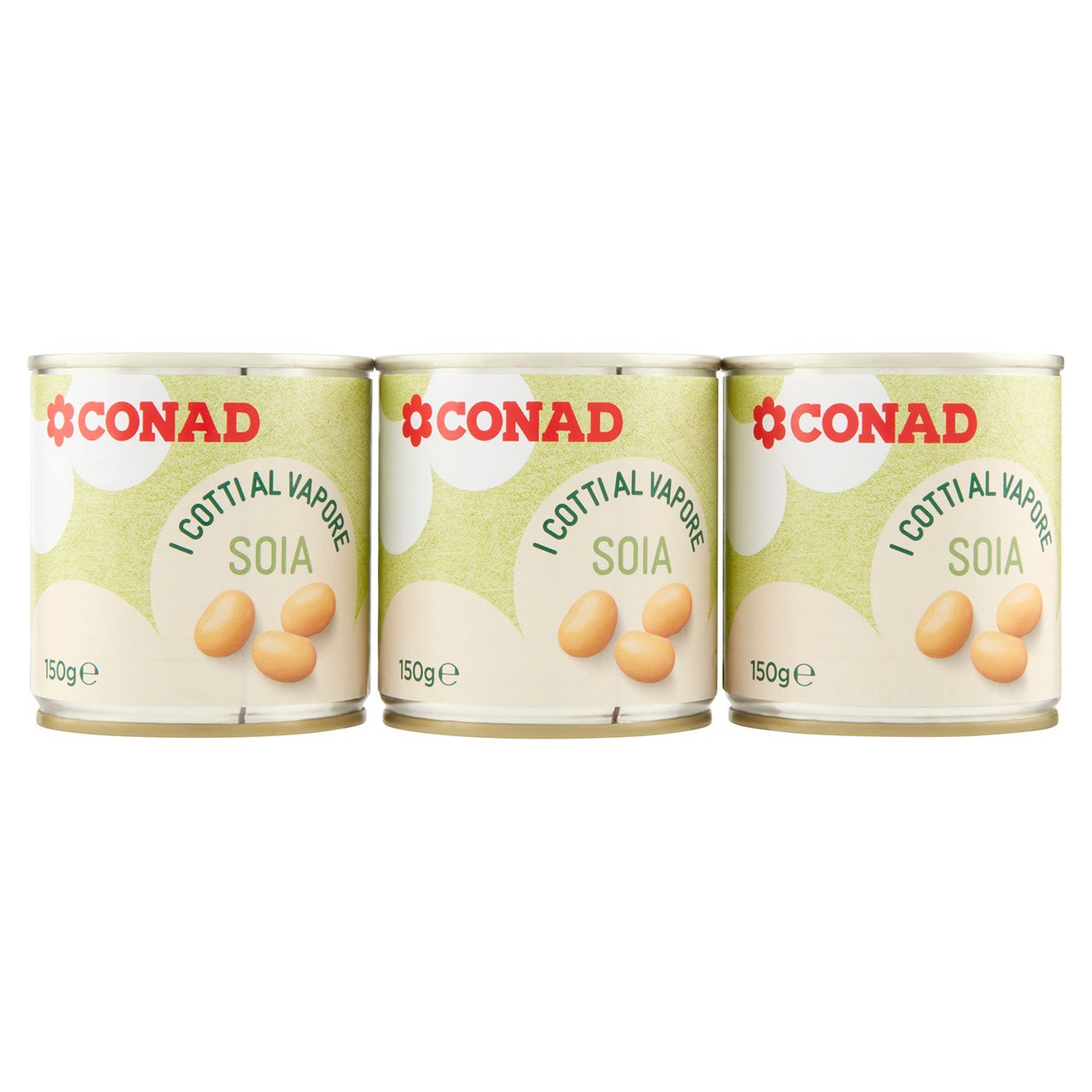 I Cotti al Vapore Soia 3 x 150 g Conad