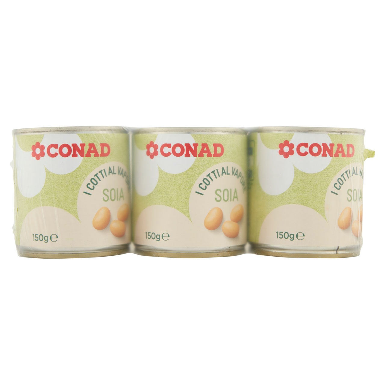 I Cotti al Vapore Soia 3 x 150 g Conad