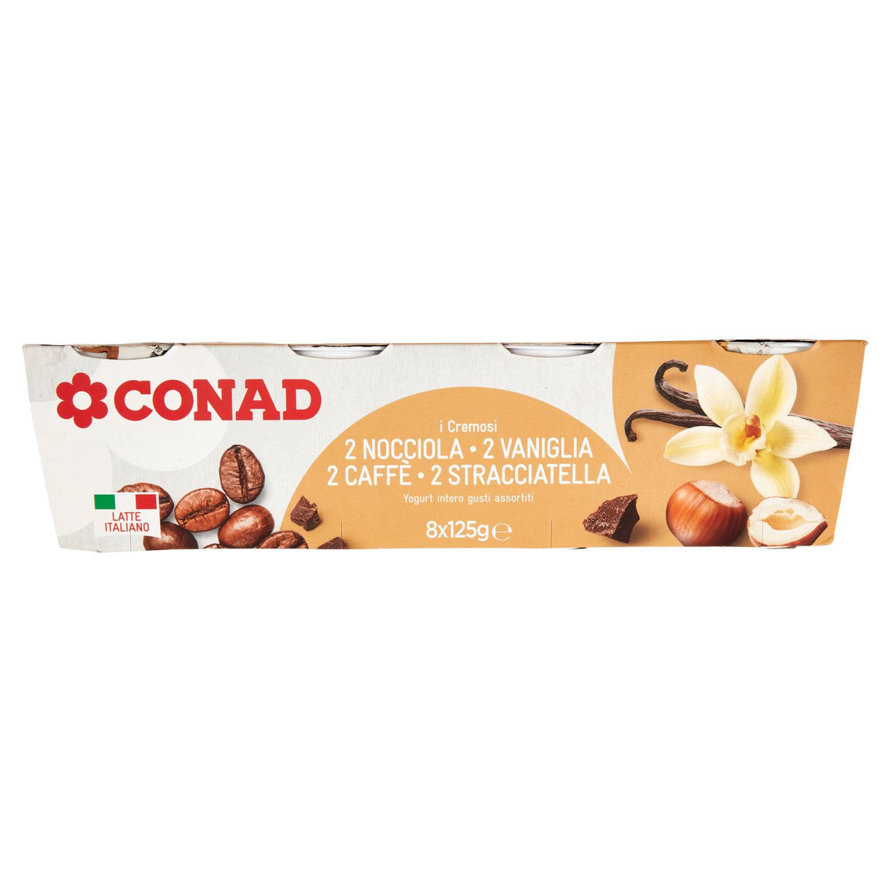 Yogurt Intero Gusti Assortiti 8 x 125 ml Conad