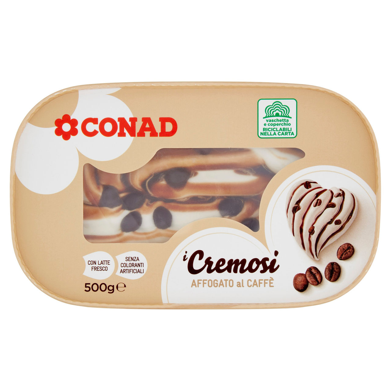 I Cremosi Affogato al Caffè 500 g Conad