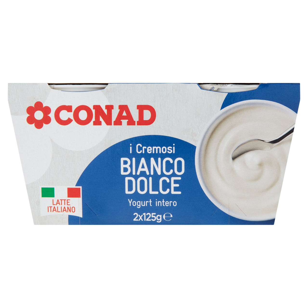 I Cremosi Bianco Dolce Yogurt Intero 2x125g Conad