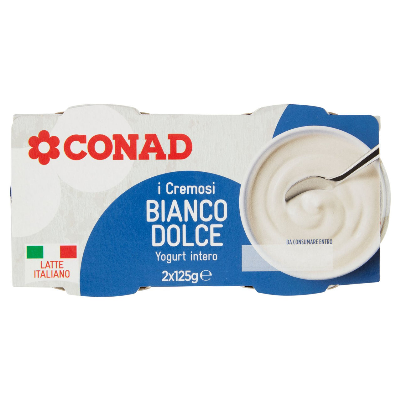 I Cremosi Bianco Dolce Yogurt Intero 2x125g Conad