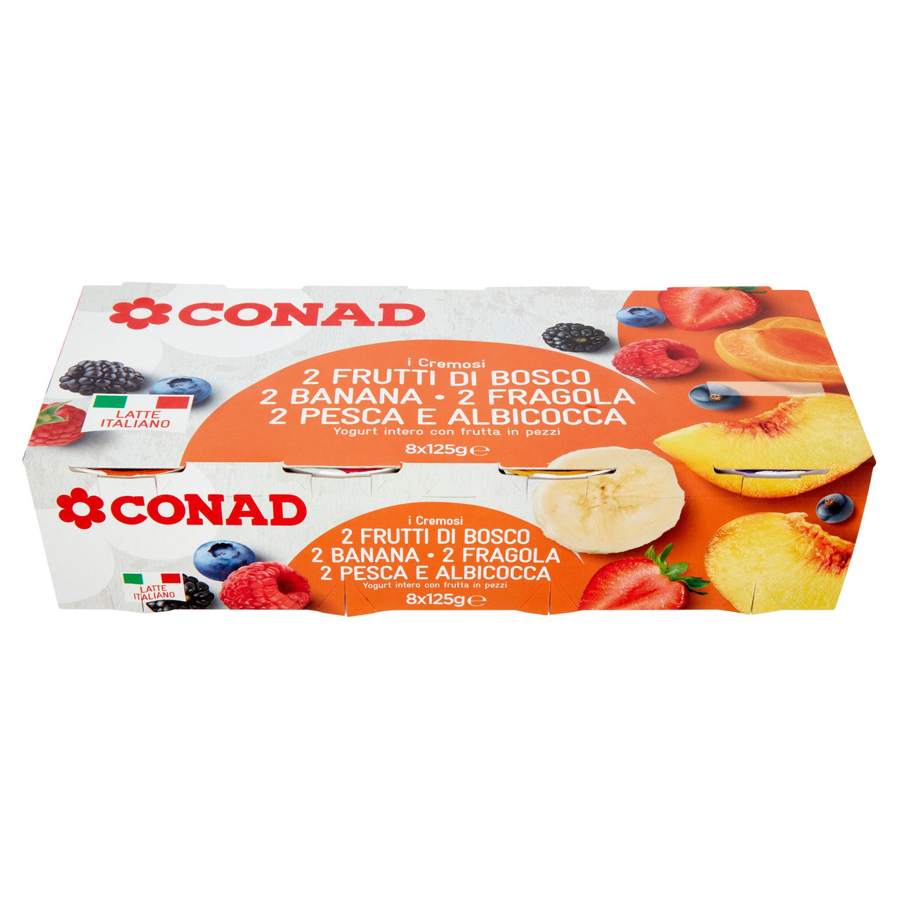 Yogurt Assortiti alla Frutta 8 x 125 g Conad