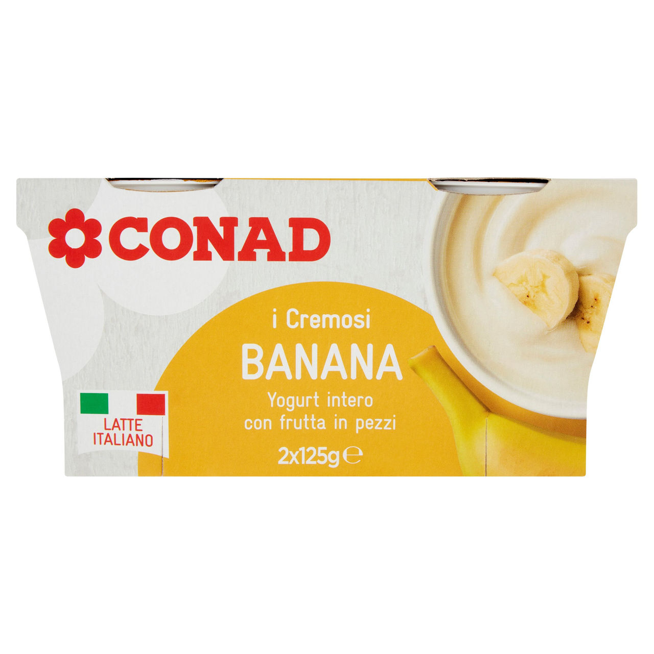 I Cremosi Yogurt intero Banana 2 x 125 g Conad