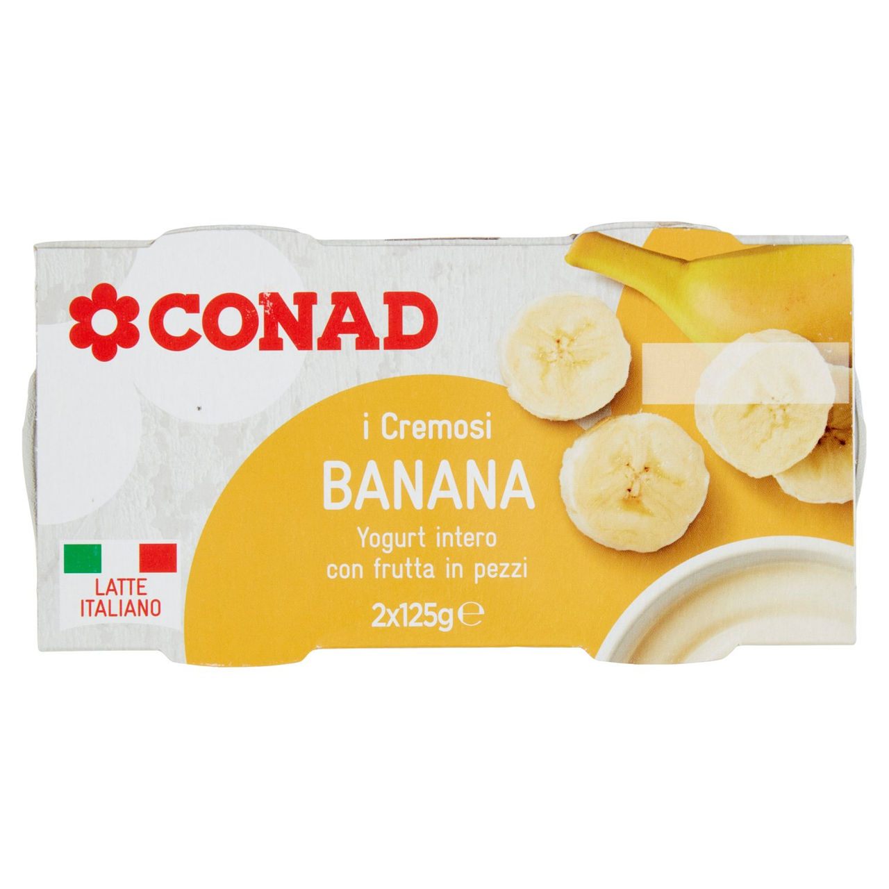 I Cremosi Yogurt intero Banana 2 x 125 g Conad