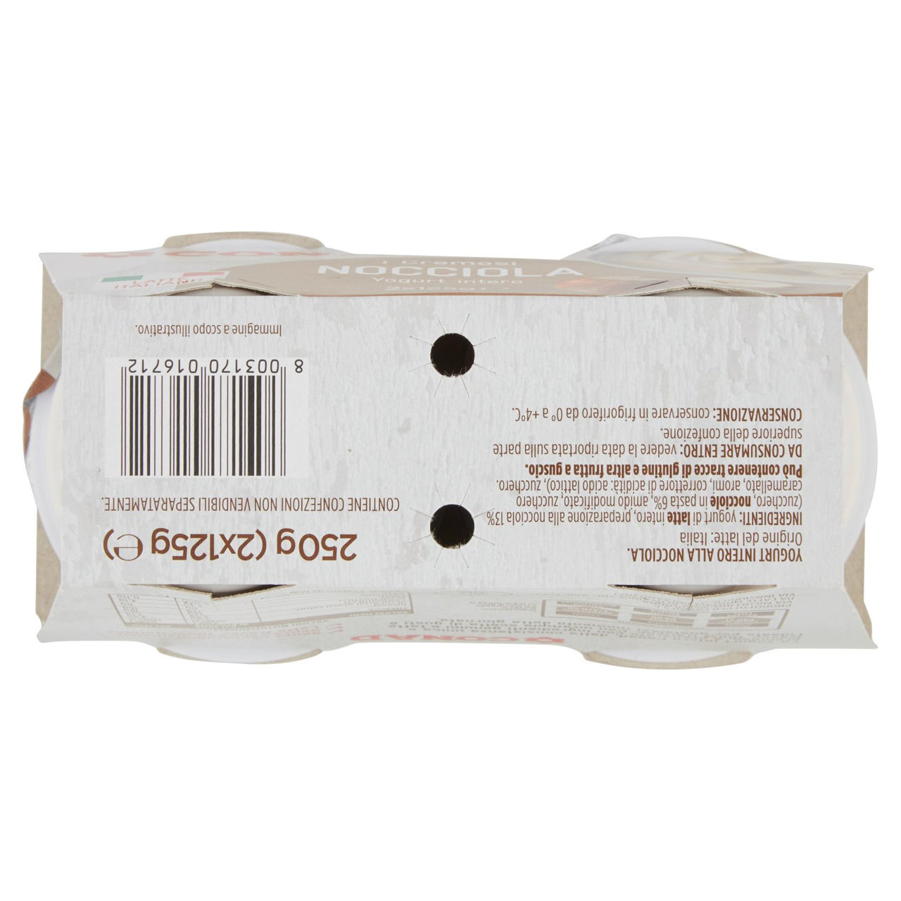 Yogurt Intero alla Nocciola 2x125 g Conad online