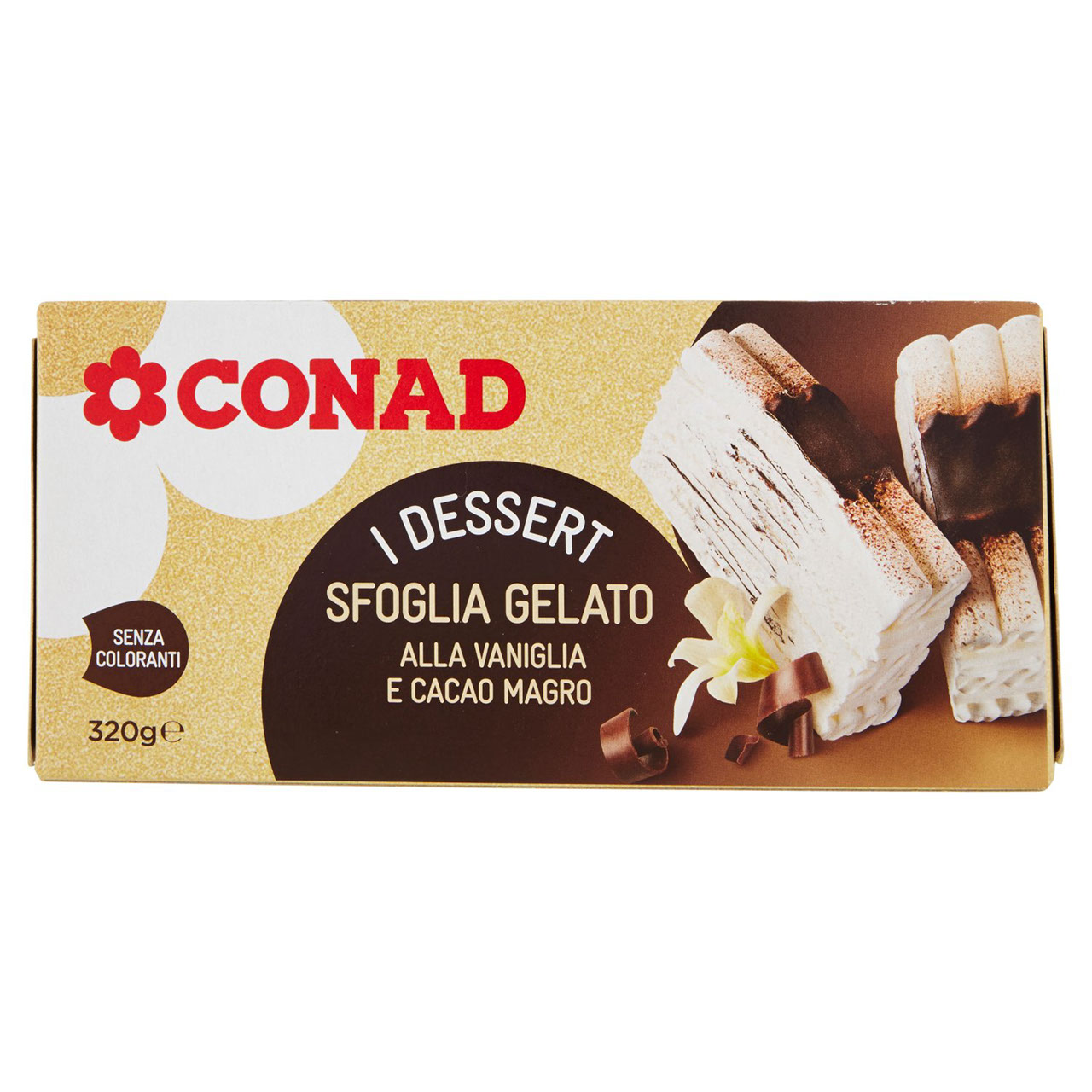 Gelato Vaniglia e Cacao Magro 320gr Conad