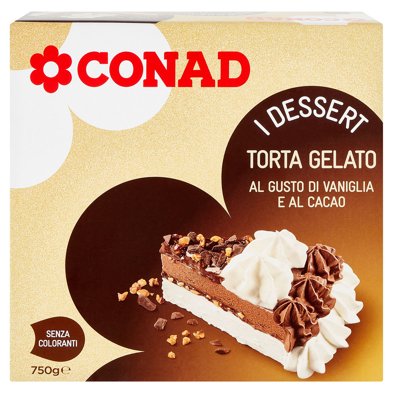 Torta Gelato al Gusto di Vaniglia e al Cacao Conad