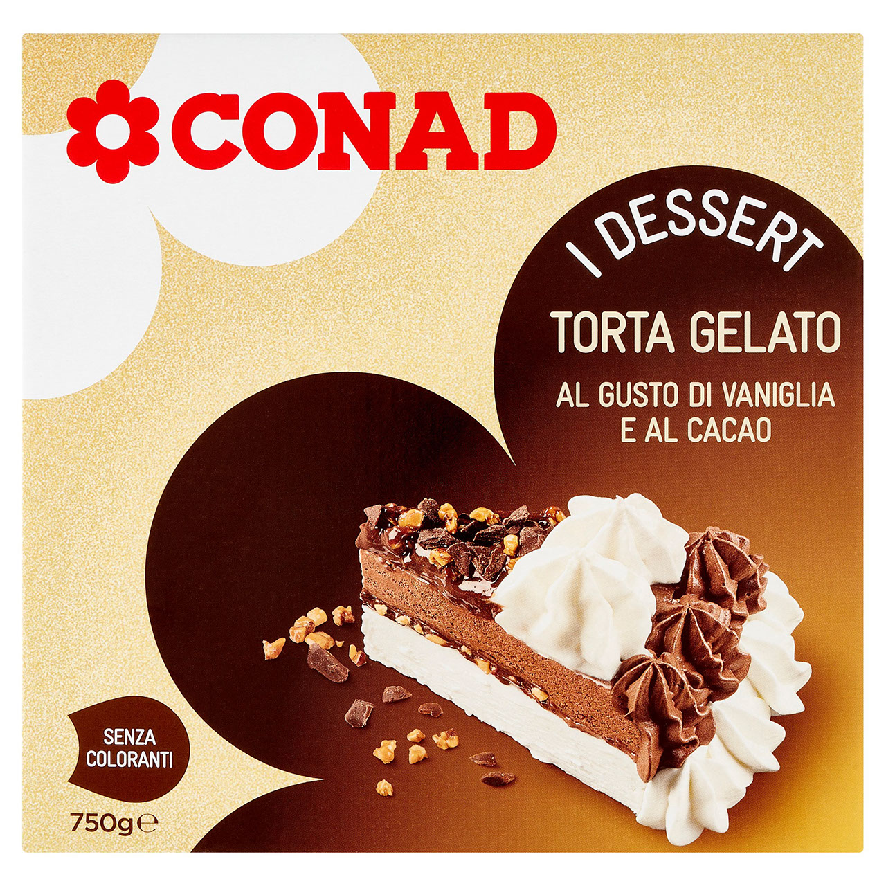 Torta Gelato al Gusto di Vaniglia e al Cacao Conad