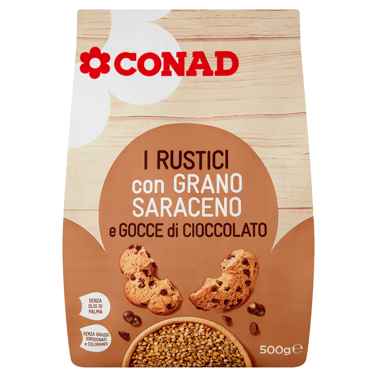 I Rustici con Gocce di Cioccolato 500 g Conad