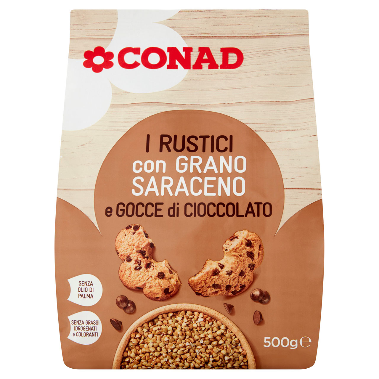 I Rustici con Gocce di Cioccolato 500 g Conad