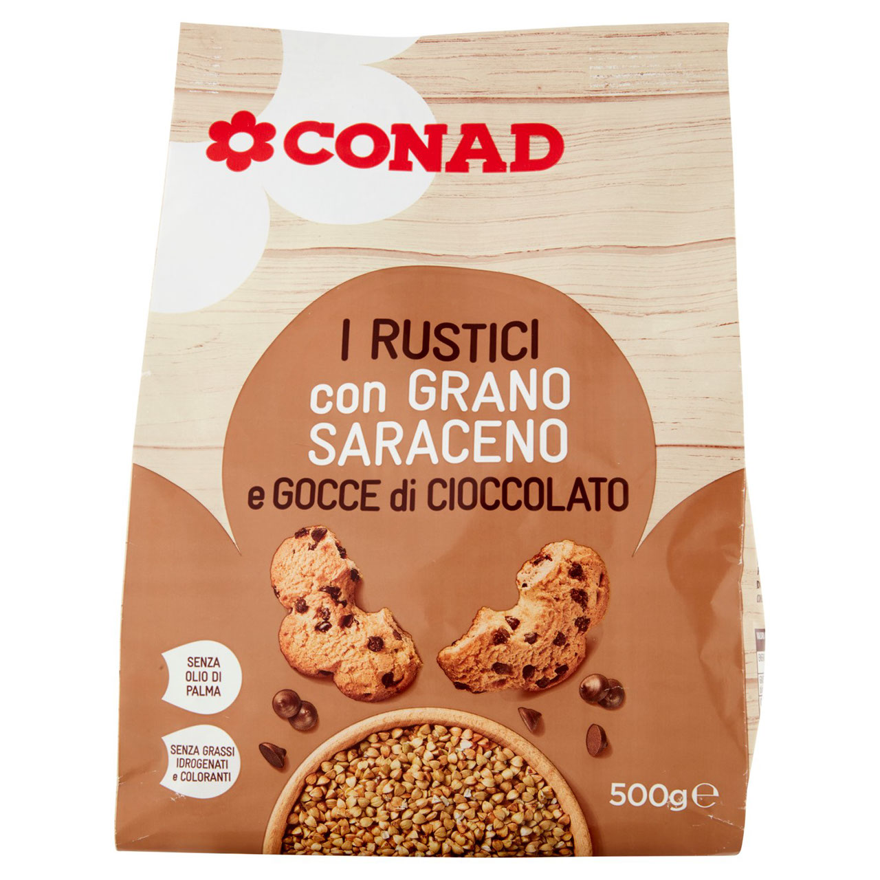 I Rustici con Gocce di Cioccolato 500 g Conad